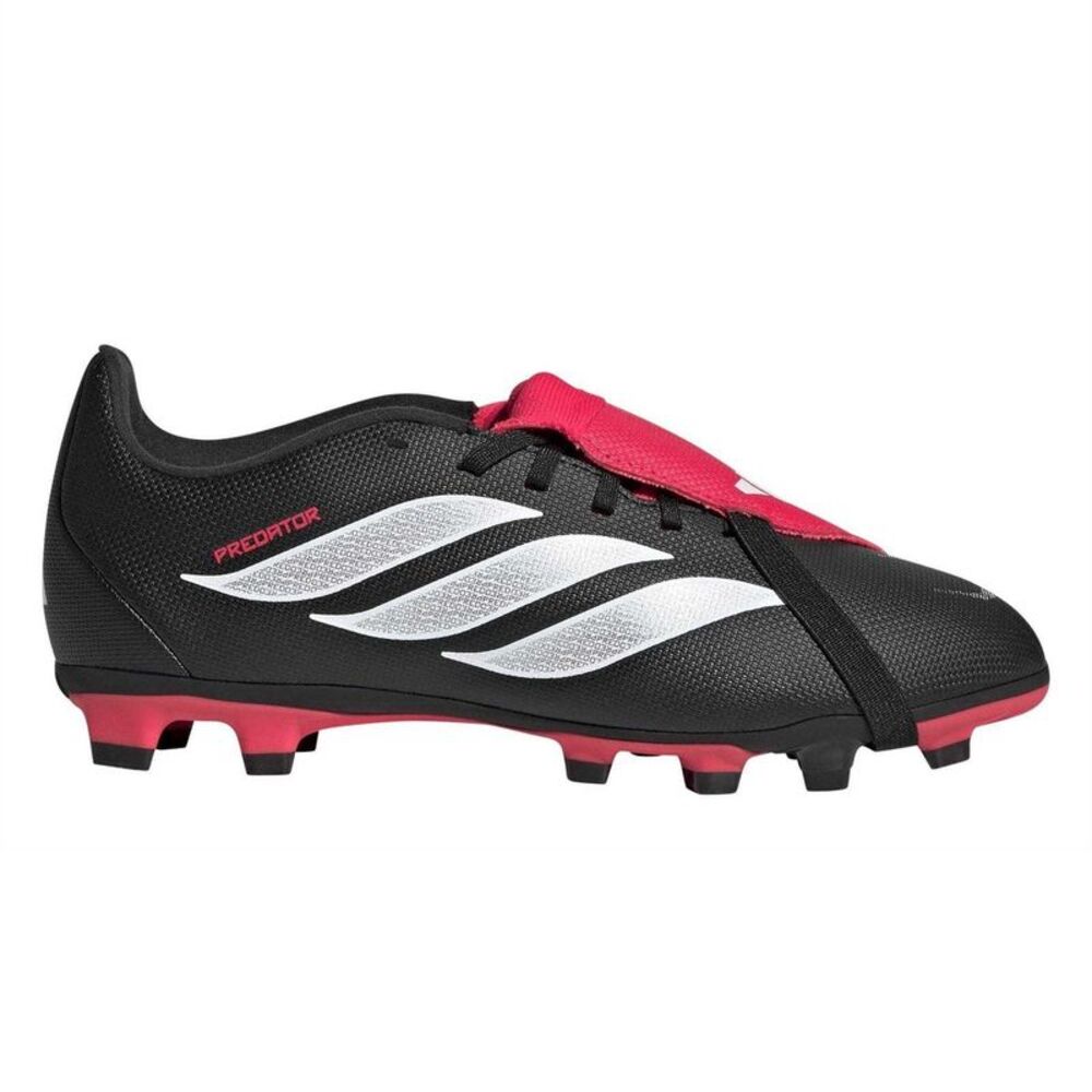 Predator Childrens/Kids Fold Over Folded Tongue Firm Ground Football Boots / Bla